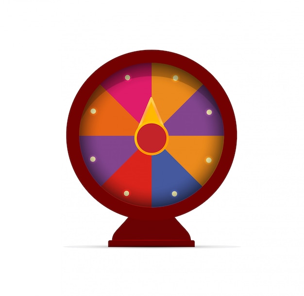 Vector fortune wheels. gambling games logo.