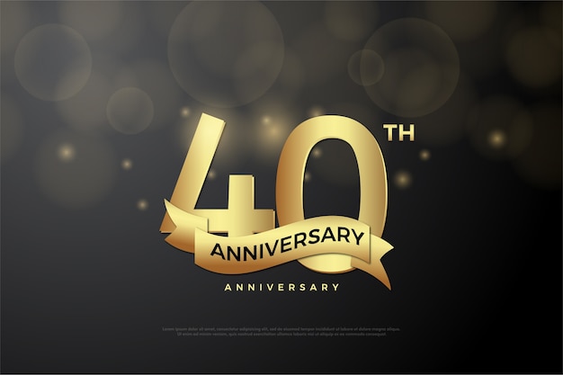 Vector forty anniversary background