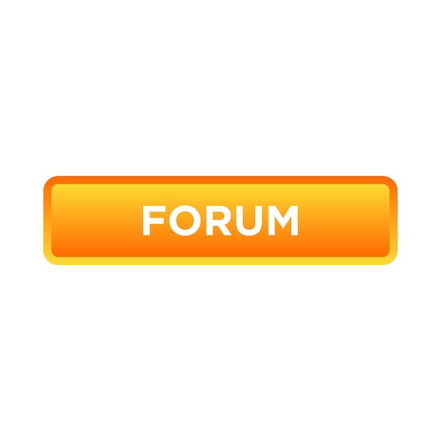 Forum button website vector template