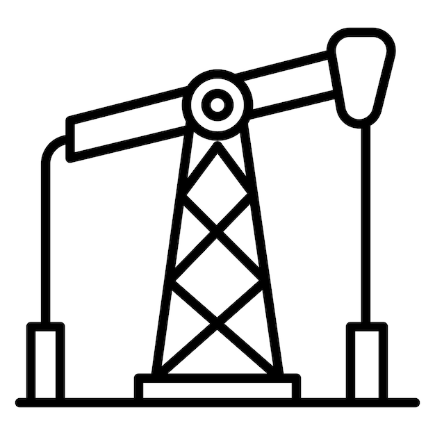 Fossil Fuel Vector Illustration Style