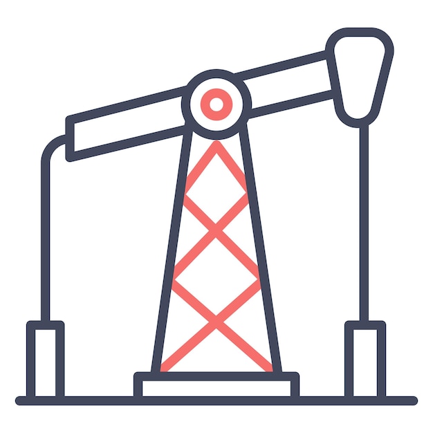 Fossil Fuel Vector Illustration Style