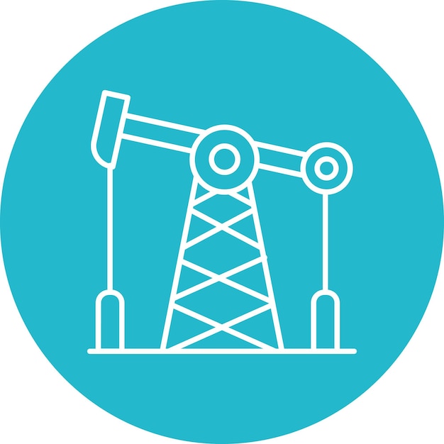 Fossil Fuels Vector Illustration Style