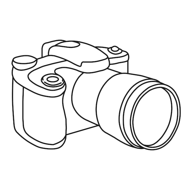 Foto camera vector icoon geïsoleerd