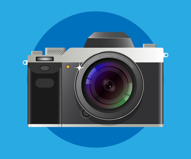 Foto Digitale Camera Illustratie Vector