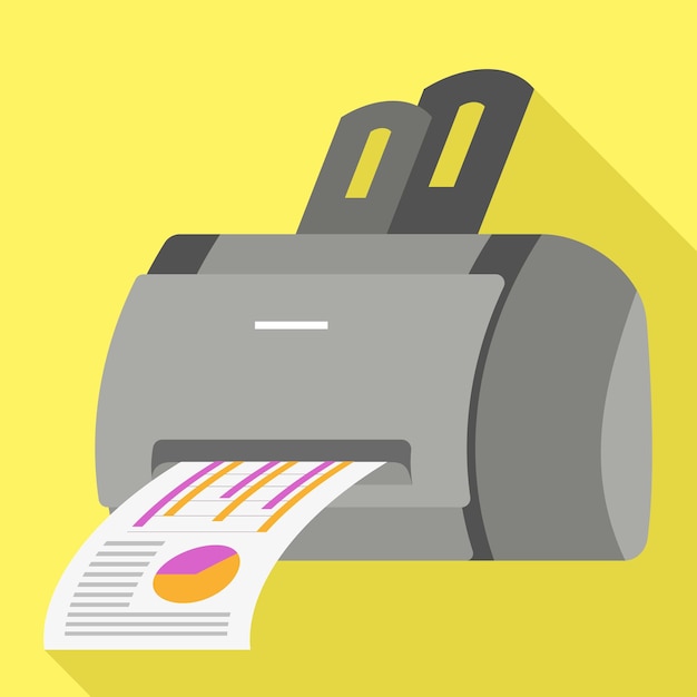 Foto-printer icoon platte illustratie van foto-printer vector icoon voor webontwerp