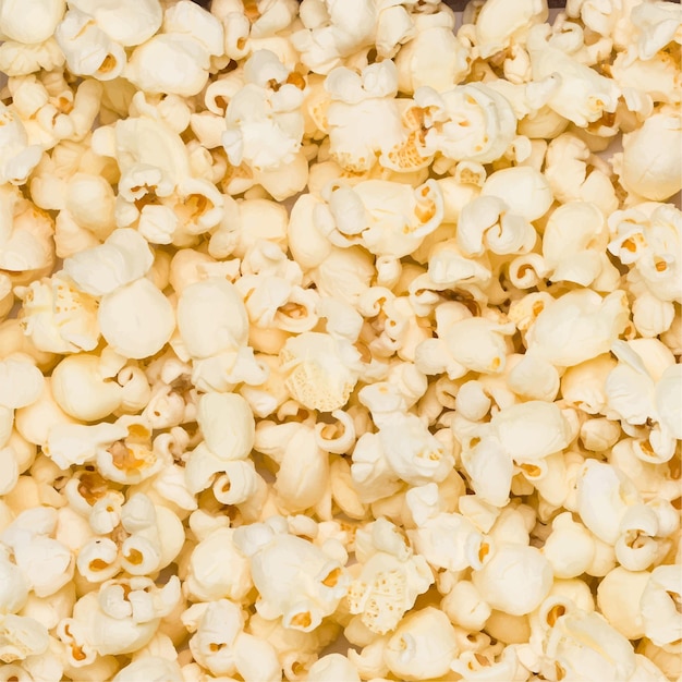 Vector foto-realistische popcorn achtergrond