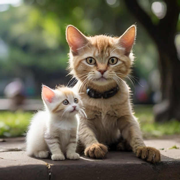 foto's van een kittenmeisje