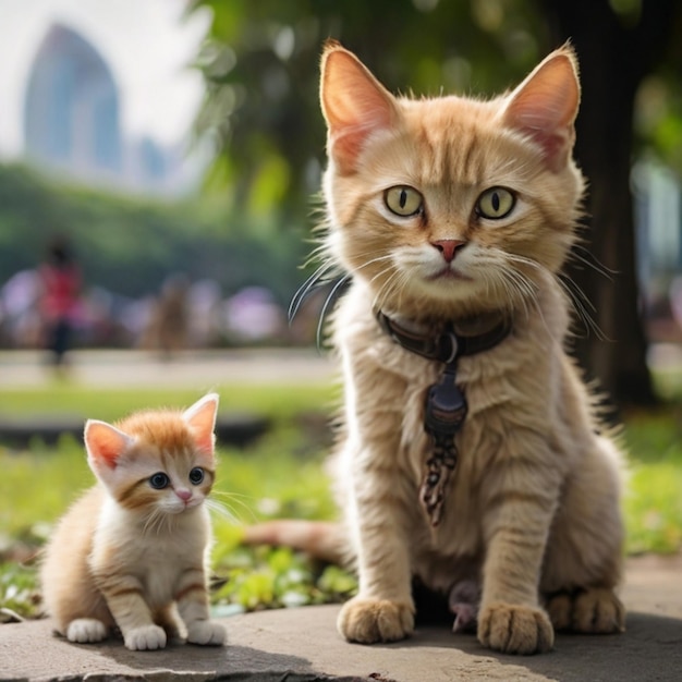 foto's van een kittenmeisje