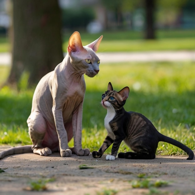 Foto's van een kittenmeisje