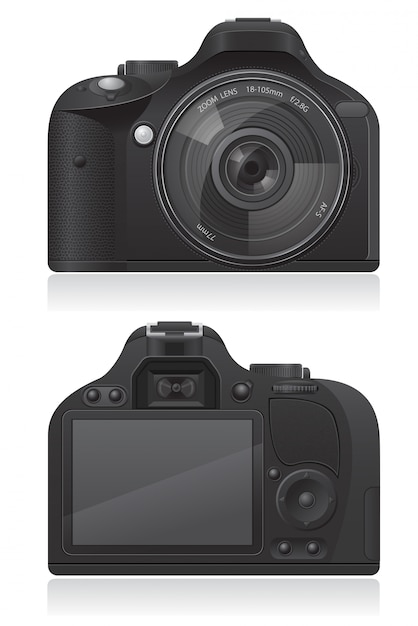 Fotocamera vectorillustratie