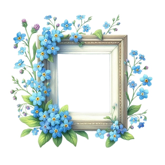 Fotoframe met mooie bloemen