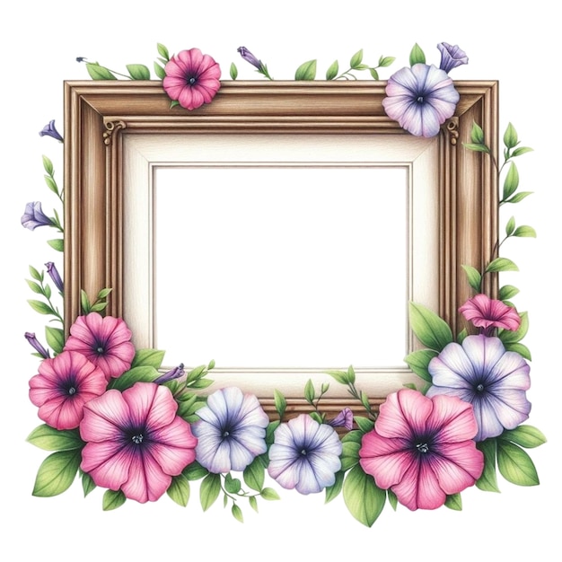 Fotoframe met mooie bloemen