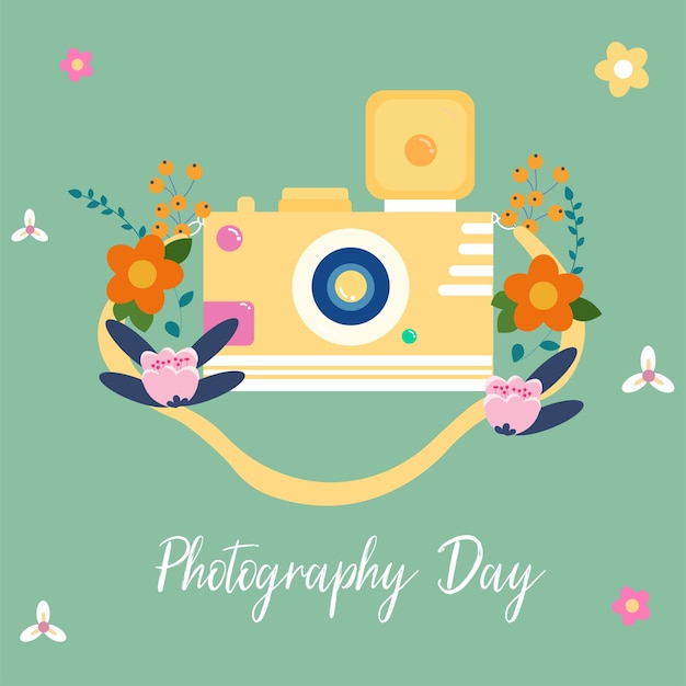 Fotografie Dag Bloemen Camera Vector Stock Photos