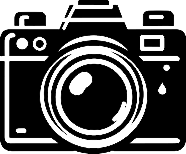 Fotografie logo ontwerp camera silhouet vector