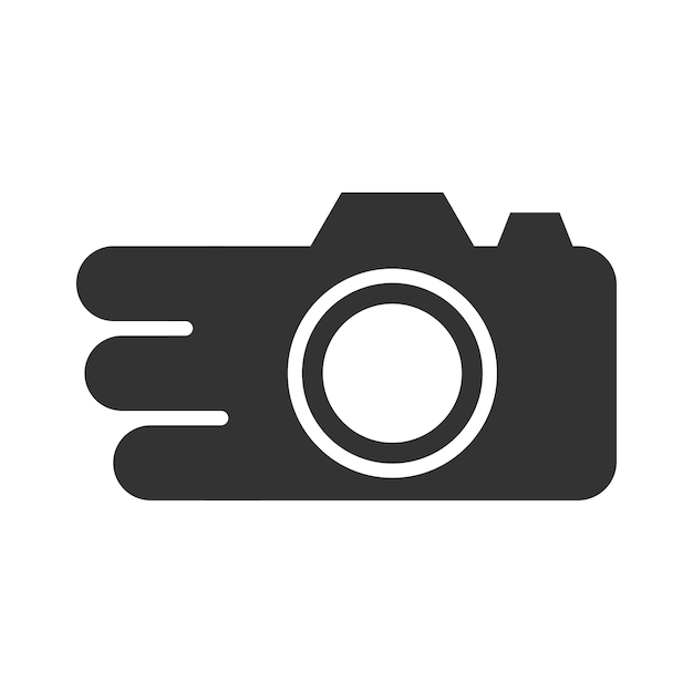 Fotografie Logo sjabloon Pictogram Illustratie Merkidentiteit Geïsoleerde en vlakke afbeelding Vectorafbeelding