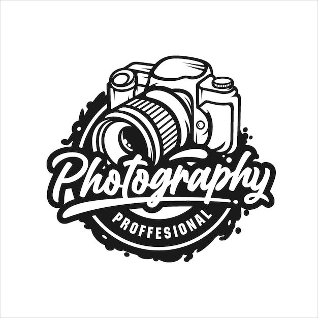 Fotografie professioneel ontwerplogo