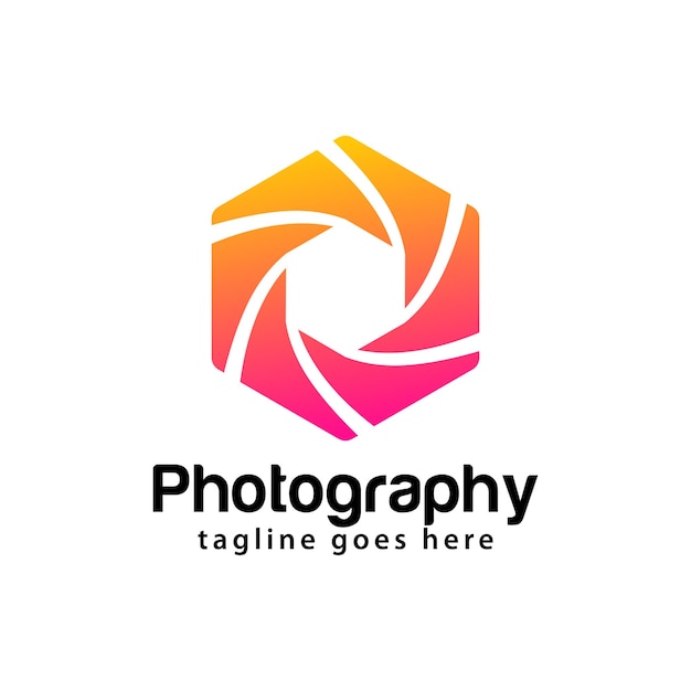 Fotografie studio logo ontwerpsjabloon