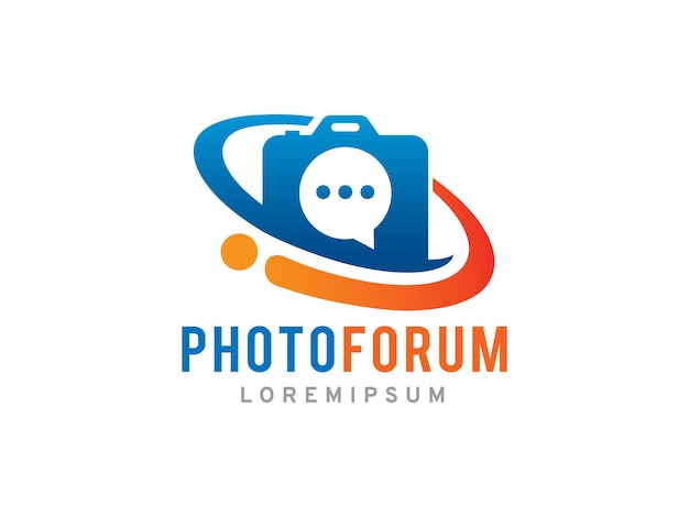 Fotografieforum of sjabloon voor het logo of icoon van de Gemeenschap