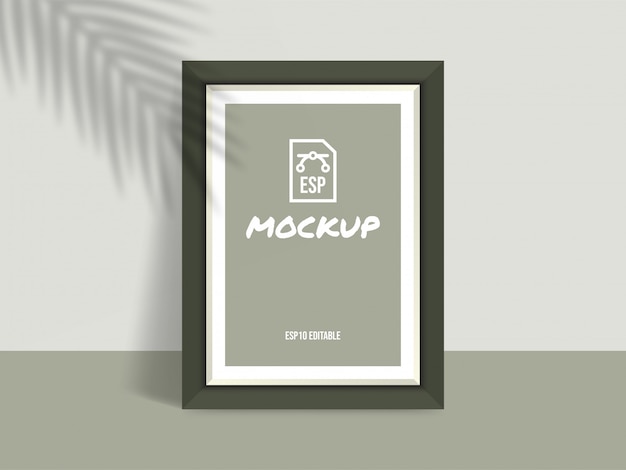 Vector fotolijst mockup met leeg scherm