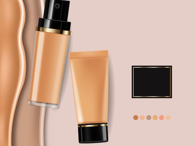 Vector foundation cream collection