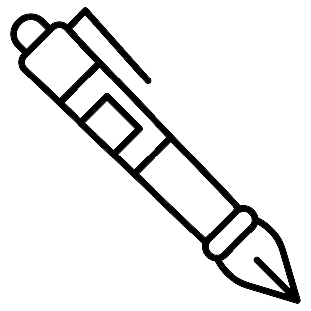 Fountain Pen Vector Illustration