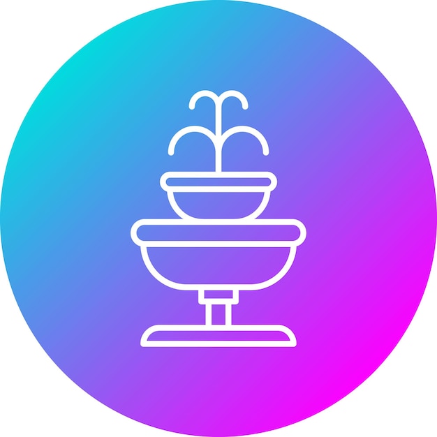 Fountain vector icon Can be used for Village iconset