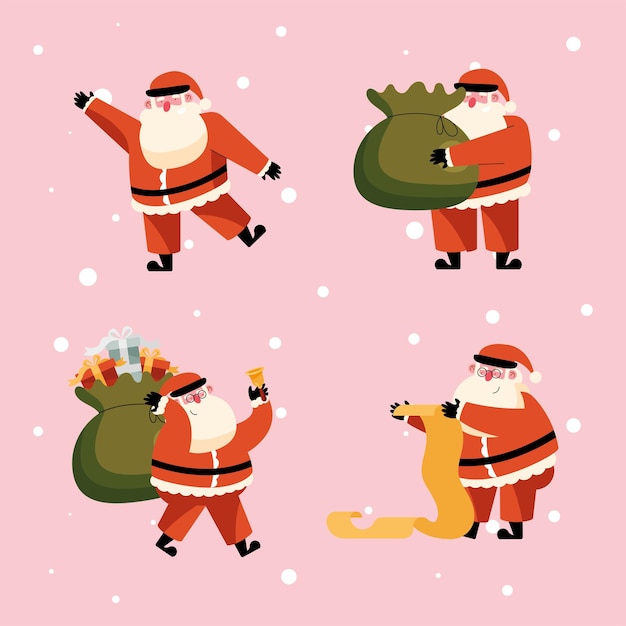 Four christmas celebration icons