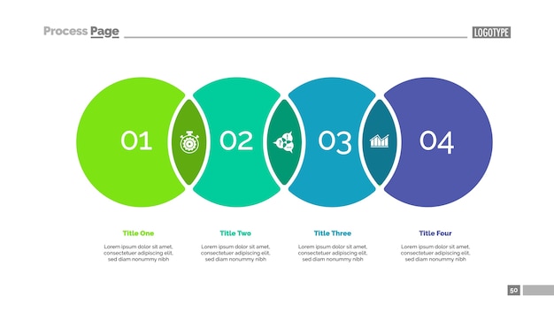 Four circles solution slide template