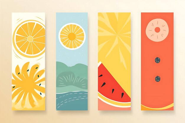 Four Different Bookmarks Featuring Slice