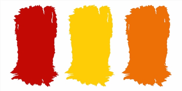 Vector four different colors of the same color are orange and yellow