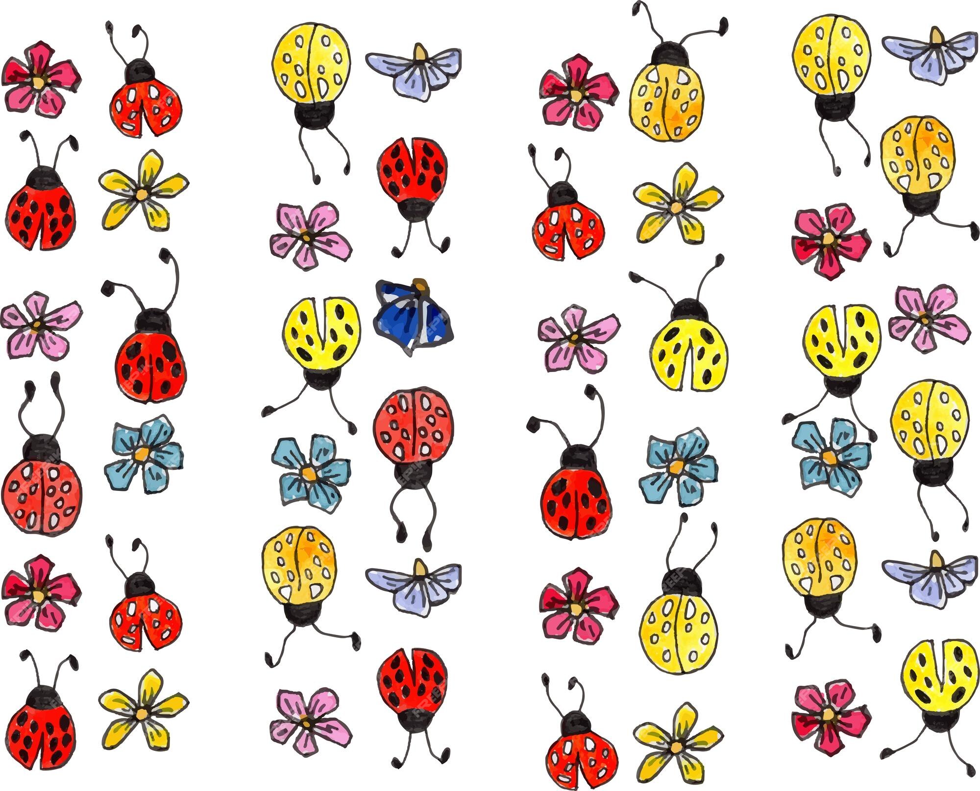 Ladybug drawing Vectors & Illustrations for Free Download | Freepik