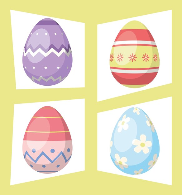 Four easter season icons