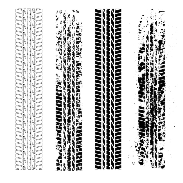 4 つのグランジ タイヤ トラック