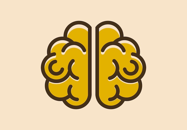 Four Human brain dots illustration design