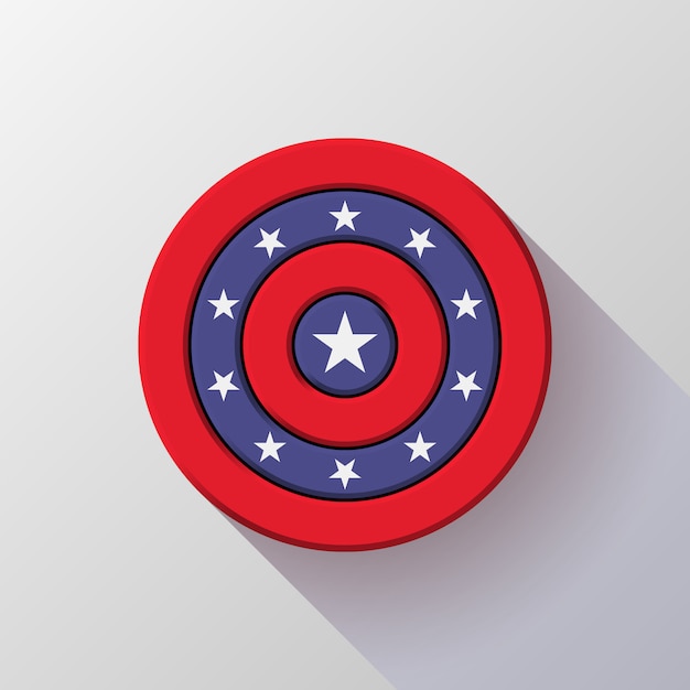 Vector four of july independence day badge