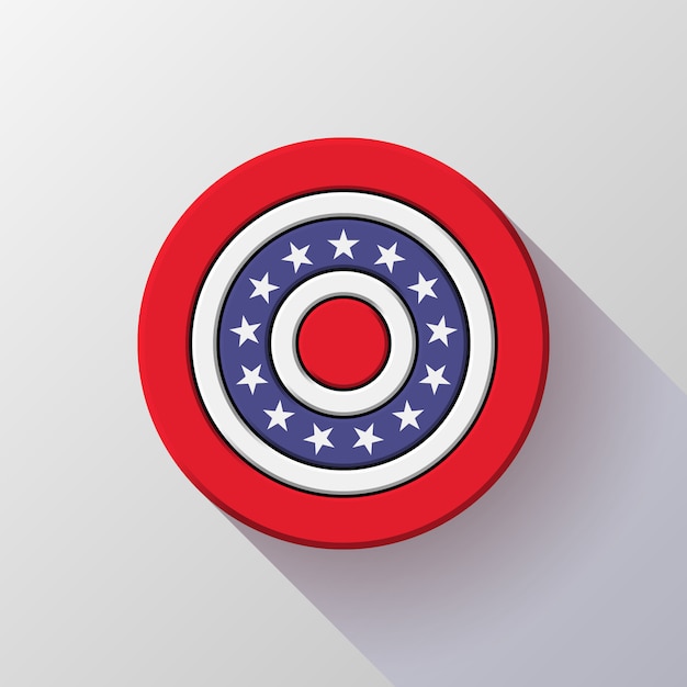 Vector four of july independence day badge