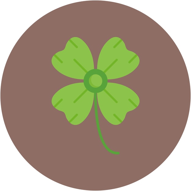 Four leaf clover vector illustration style