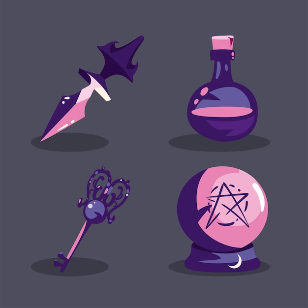 Vector four magics items