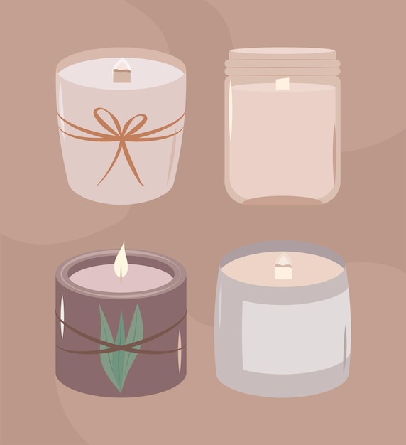 Four nice candles