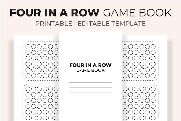 Four in a Row Game Book KDP Interior