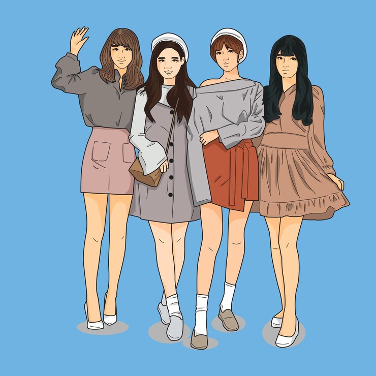 4 スタイリッシュな女の子
