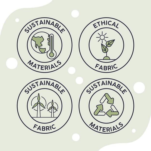 Vector four suatainable stuff seals