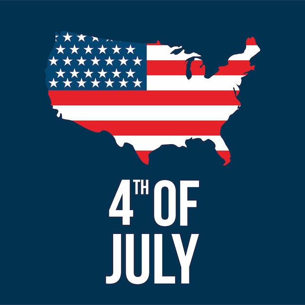 Vector fourth of july 4th of july holiday banner stylized image of the american flag usa independence day