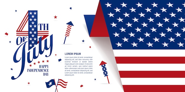 Fourth of july banner