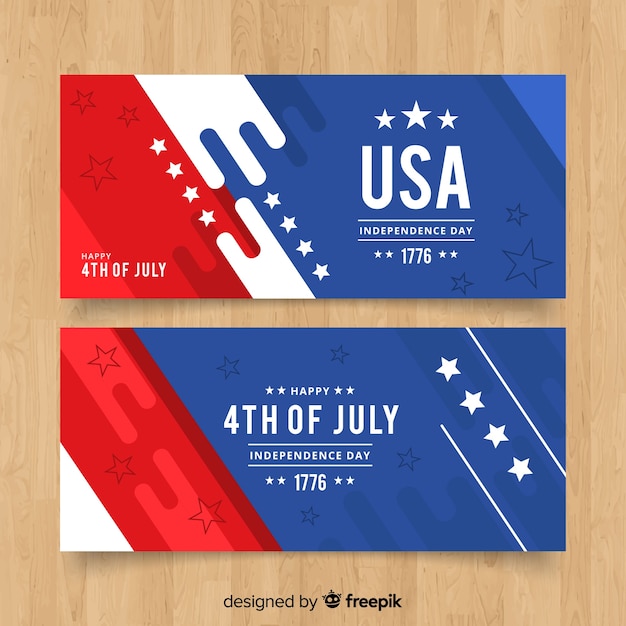 Fourth of july banners