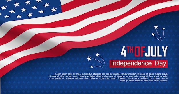 7월 4일 축하 카드