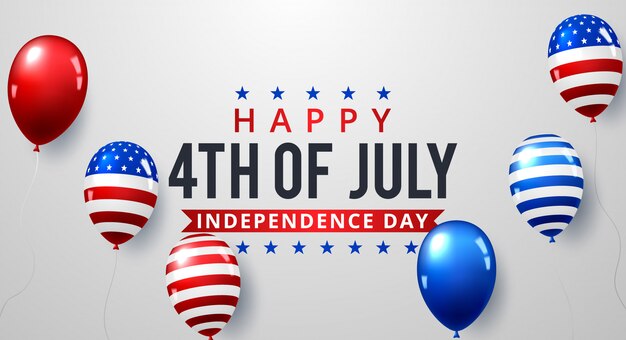 fourth of july. holiday banner. usa independence day banner. 