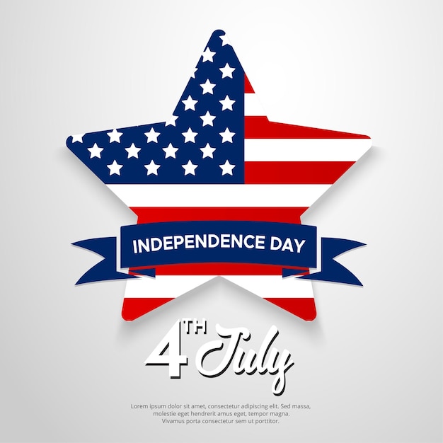 Fourth of july independence day design vector american independence day banner design