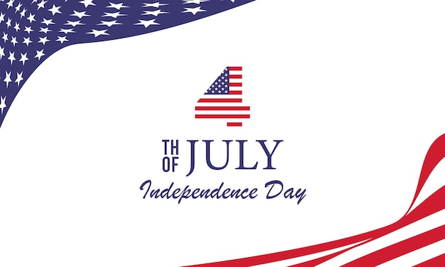 Vector fourth of july independence day vector illustration