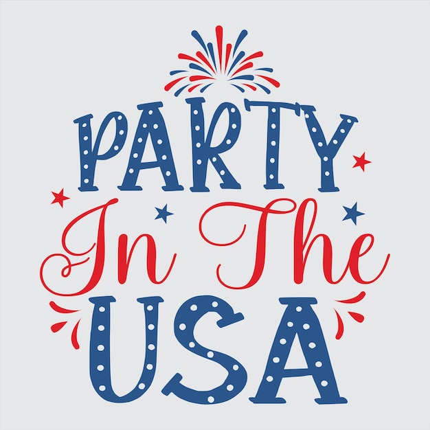 Vector fourth of july tshirt design